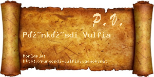 Pünkösdi Vulfia névjegykártya